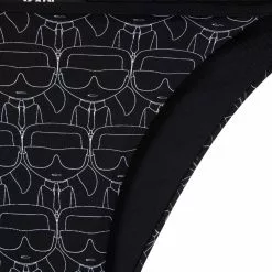 Karl Lagerfeld monogram-pattern side-tie bikini briefs