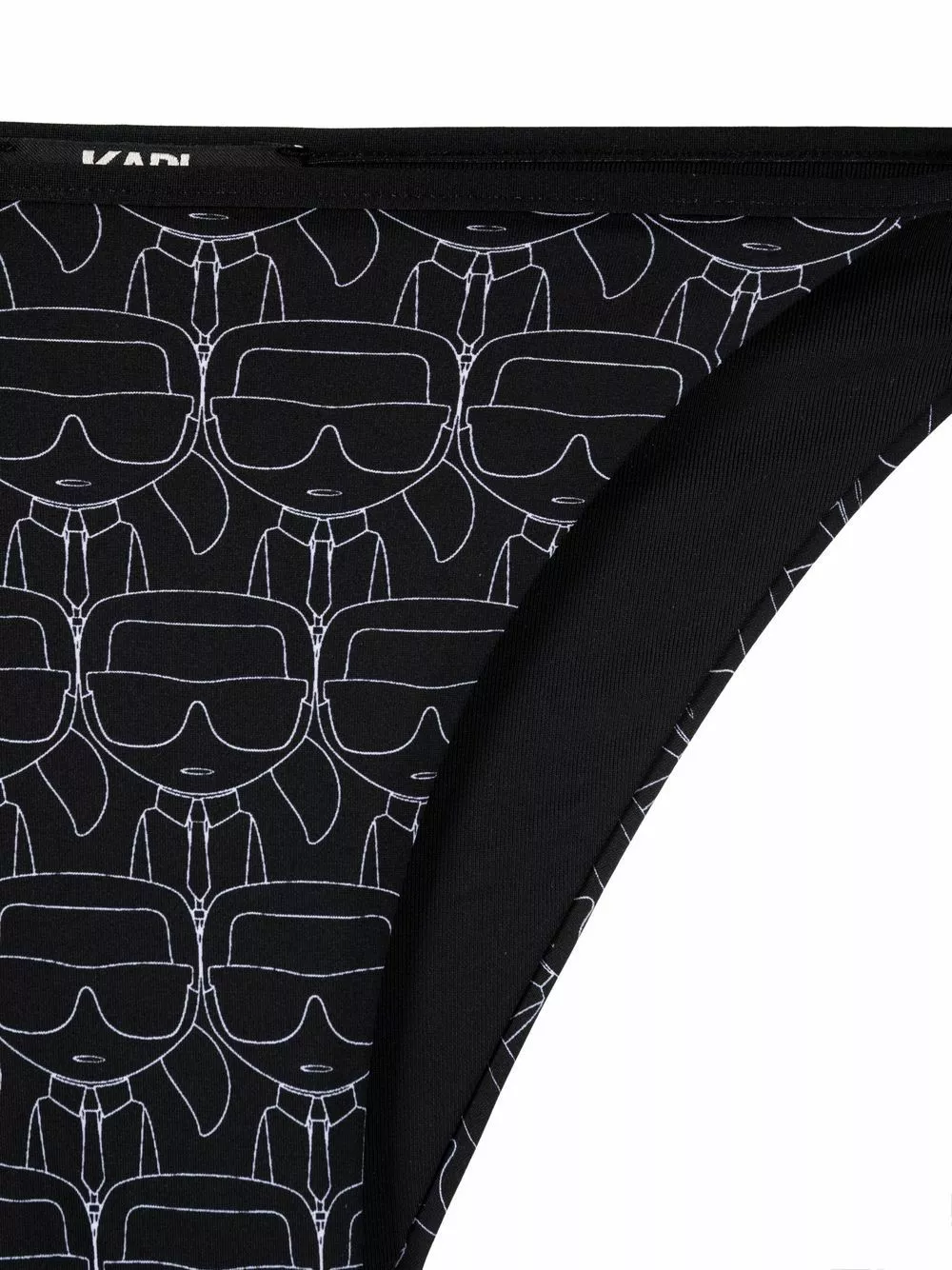 Karl Lagerfeld monogram-pattern side-tie bikini briefs