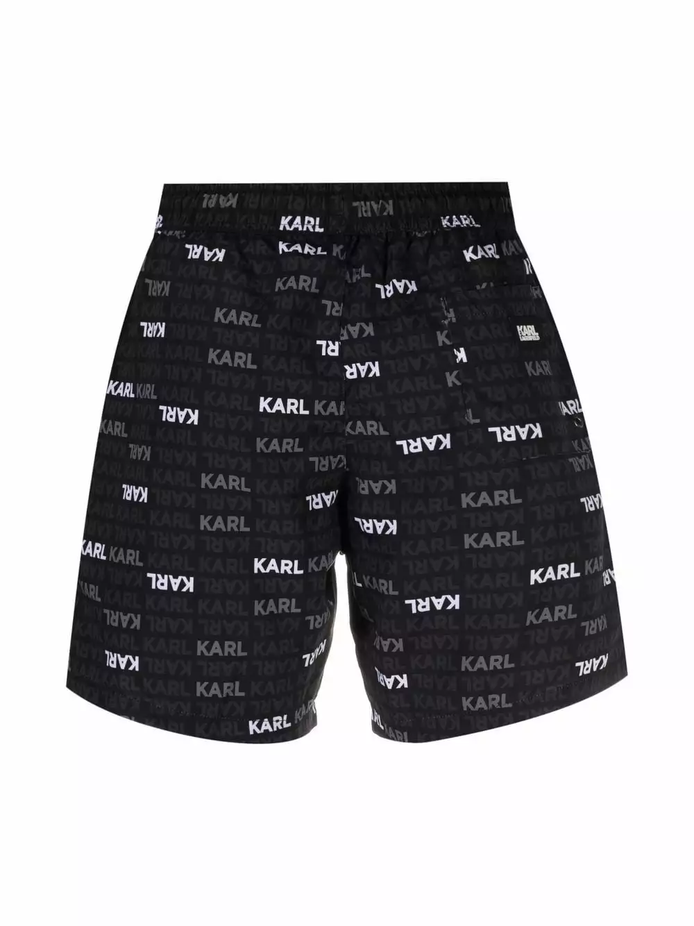 Karl Lagerfeld logo-print drawstring-waist swim shorts