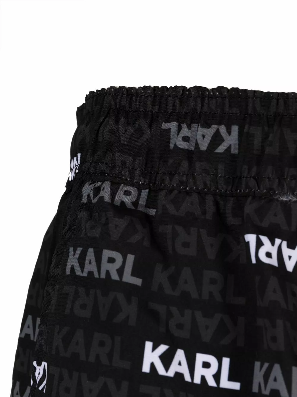 Karl Lagerfeld logo-print drawstring-waist swim shorts