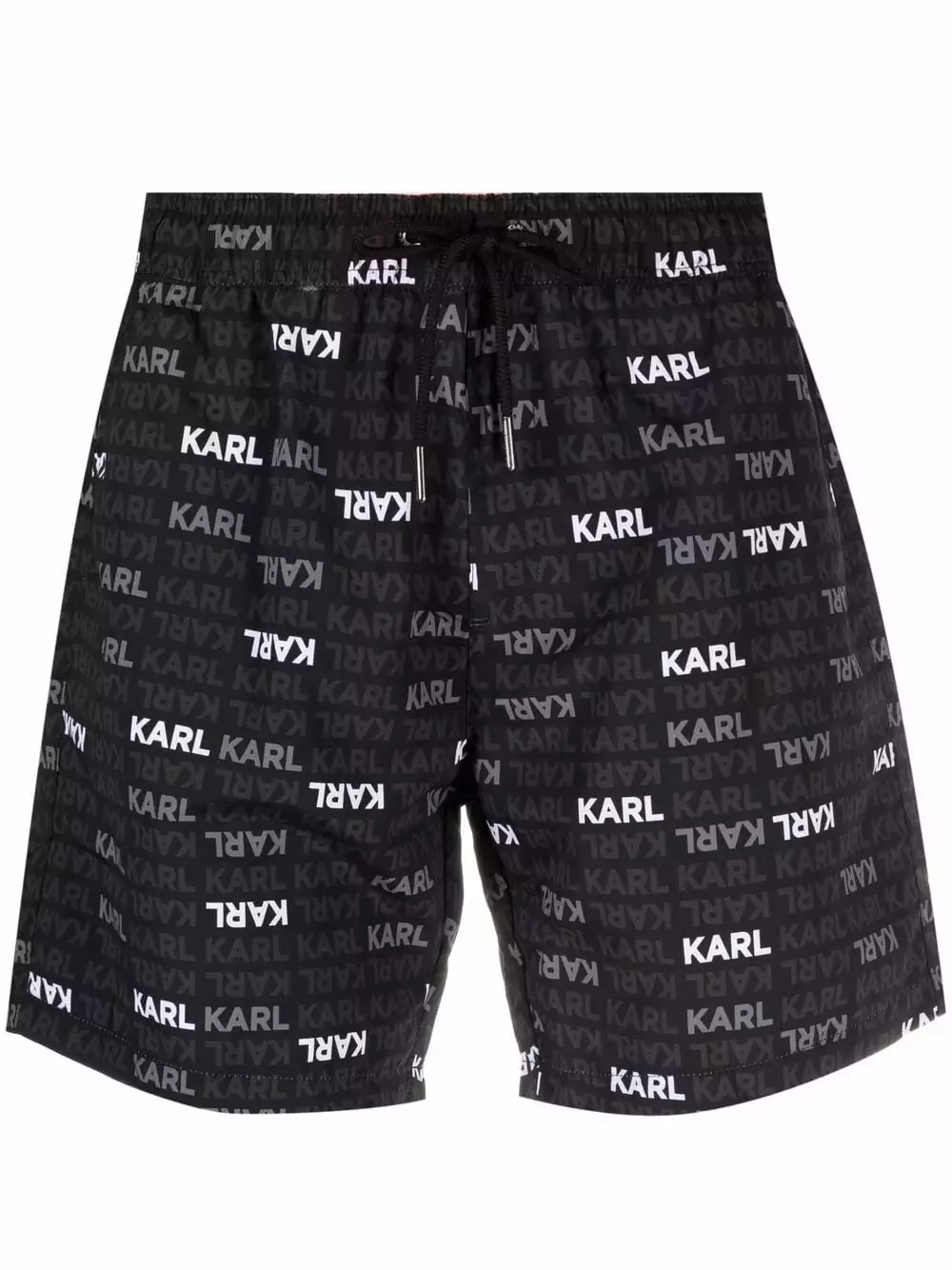 Karl Lagerfeld logo-print drawstring-waist swim shorts