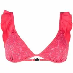 Karl Lagerfeld monogram triangle bikini top