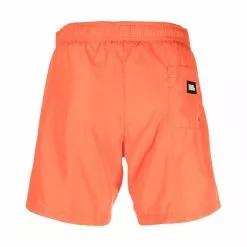 Karl Lagerfeld logo-patch drawstring swim shorts