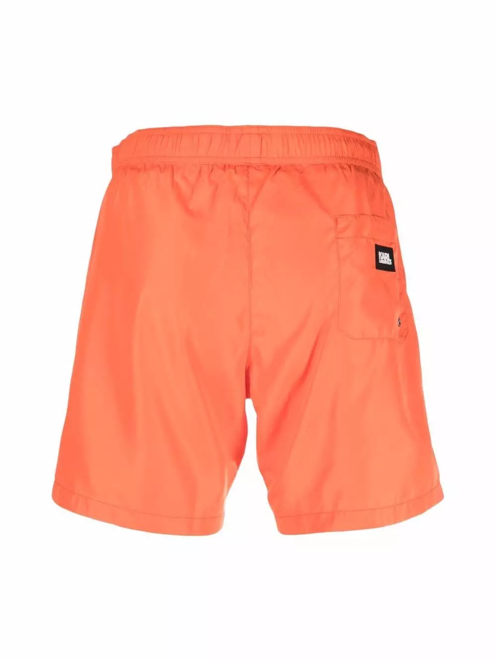 Karl Lagerfeld logo-patch drawstring swim shorts