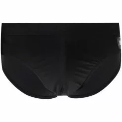 Karl Lagerfeld logo-patch slip-on swimming trunks