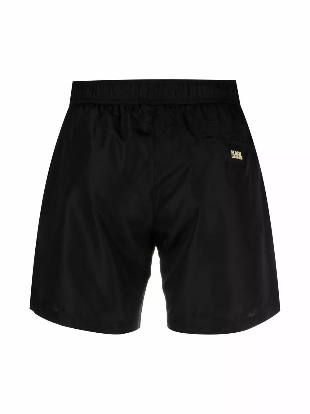 Karl Lagerfeld logo-print drawstring swim shorts