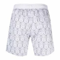 Karl Lagerfeld monogram-pattern drawstring-waist swim shorts