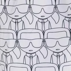 Karl Lagerfeld monogram-pattern drawstring-waist swim shorts