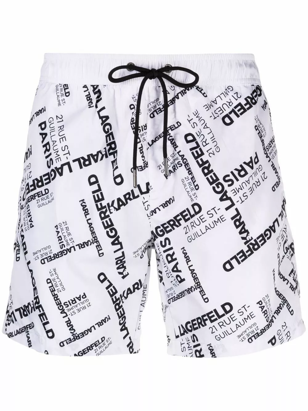 Karl Lagerfeld logo-print swim shorts
