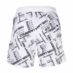 Karl Lagerfeld logo-print swim shorts