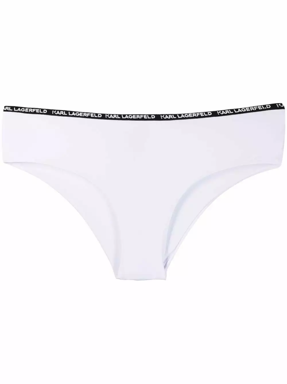 Karl Lagerfeld logo tape-trimmed bikini bottoms