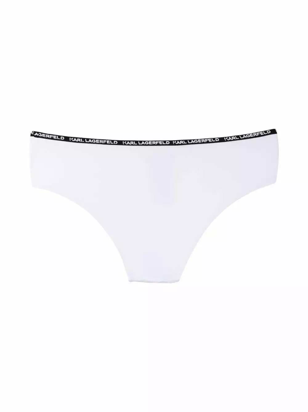 Karl Lagerfeld logo tape-trimmed bikini bottoms
