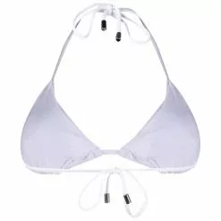 Karl Lagerfeld logo print triangle bikini top