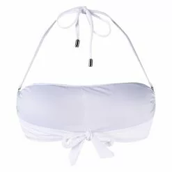 Karl Lagerfeld logo print bandeau bikini top