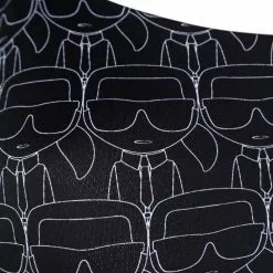 Karl Lagerfeld Karl icon print bikini top