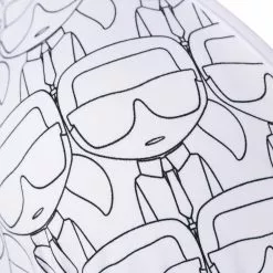 Karl Lagerfeld motif-print triangle bra