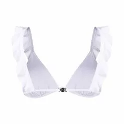 Karl Lagerfeld motif-print triangle bra
