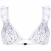 Karl Lagerfeld motif-print triangle bra