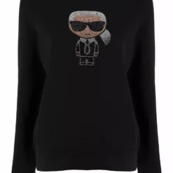 Karl Lagerfeld Karl-embellished long-sleeve top