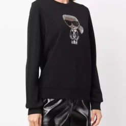 Karl Lagerfeld Karl-embellished long-sleeve top