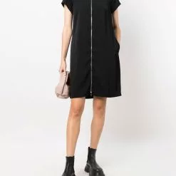 Karl Lagerfeld short-sleeved zip-up dress