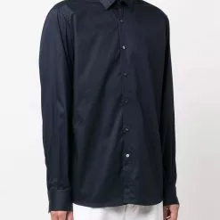 Karl Lagerfeld cotton navy shirt
