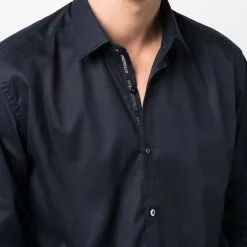 Karl Lagerfeld cotton navy shirt
