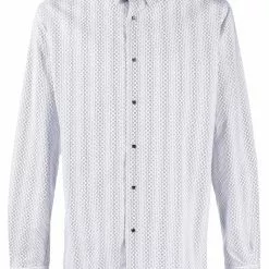 Karl Lagerfeld Modern Fit geometric-print shirt