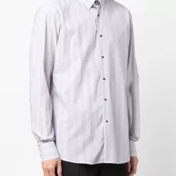 Karl Lagerfeld Modern Fit geometric-print shirt