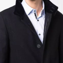 Karl Lagerfeld Flight K single-breasted wool coat