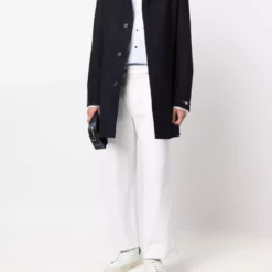 Karl Lagerfeld Flight K single-breasted wool coat