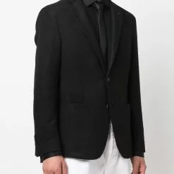 Karl Lagerfeld single-breasted pocket blazer