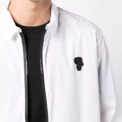 Karl Lagerfeld logo patch shirt