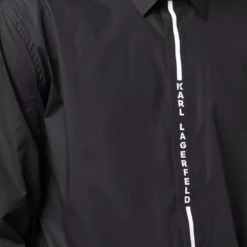 Karl Lagerfeld logo-print cotton shirt