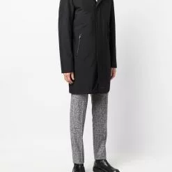 Karl Lagerfeld single-breasted mid-length coat