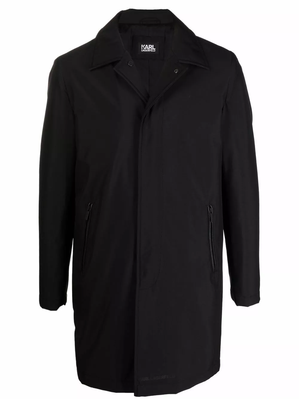 Karl Lagerfeld single-breasted mid-length coat