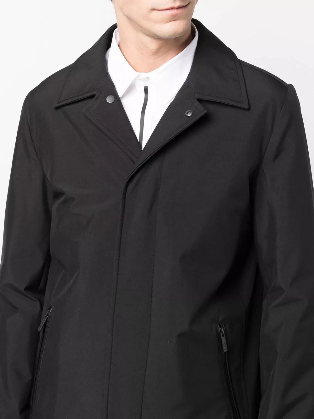 Karl Lagerfeld single-breasted mid-length coat