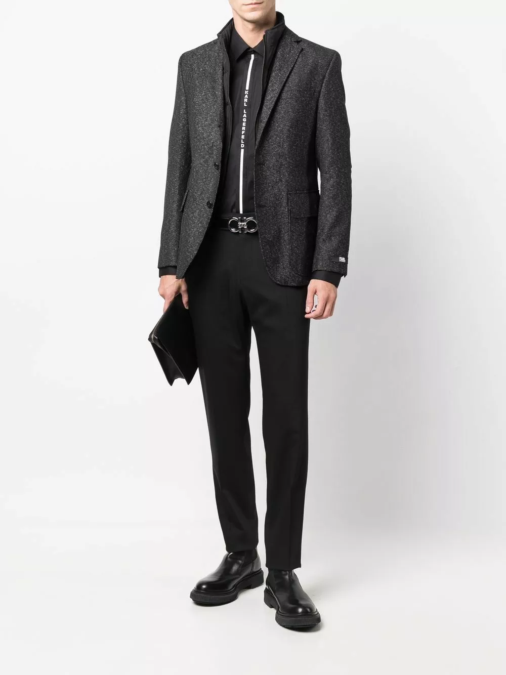 Karl Lagerfeld Thread tapered-leg trousers