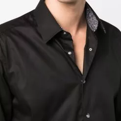 Karl Lagerfeld cotton black shirt