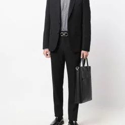 Karl Lagerfeld Modern Fit geometric-print cotton shirt