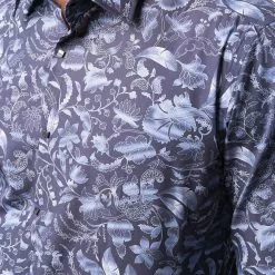 Karl Lagerfeld Slim-Fit paisley-print shirt