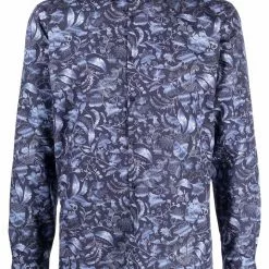 Karl Lagerfeld Slim-Fit paisley-print shirt