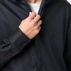 Karl Lagerfeld concealed placket shirt