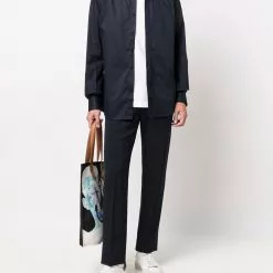 Karl Lagerfeld concealed placket shirt