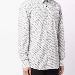 Karl Lagerfeld Slim-Fit logo-print shirt