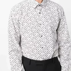 Karl Lagerfeld Slim-Fit logo-print shirt