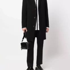Karl Lagerfeld single-breasted wool coat