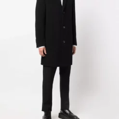 Karl Lagerfeld single-breasted wool coat