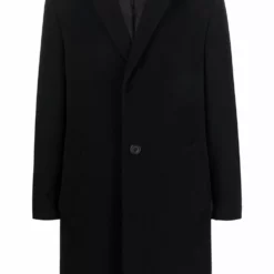 Karl Lagerfeld single-breasted wool coat