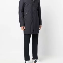 Karl Lagerfeld single-breasted long-sleeve coat